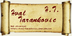 Hval Taranković vizit kartica
